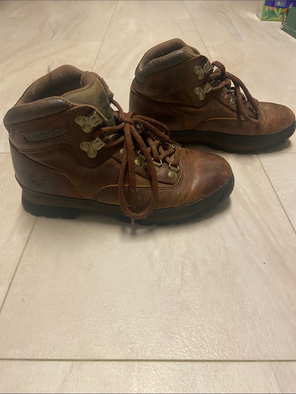 Vintage Timberland Brown Leather Outdoor Boots